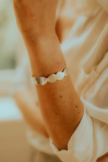 bracelet de créatrice, petites feuilles, limoges les Aubépines