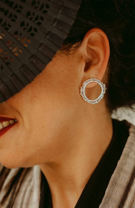 boucles d'oreilles argent fantaisie de qualité les aubépines limoges