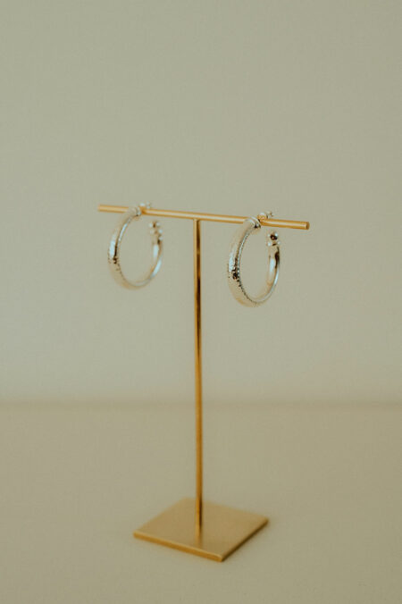 créoles argentées artisanales créatrice Limoges Les Aubépines