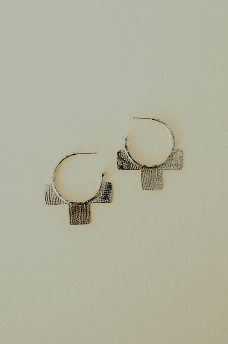 boucles d'oreilles argent fabriquées artisanalement à Limoges, Les Aubépines