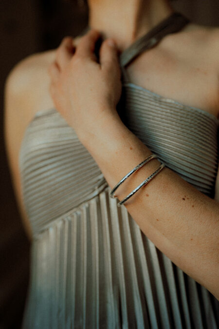 bracelet manchette, bijou de créateur, Les Aubépines, Limoges