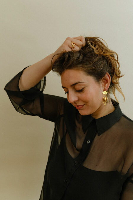 Boucles légères inspirées de la mer. Trio de poisson de fabrication artisanale. Bijou de créateur made in Limoges, Les Aubépines