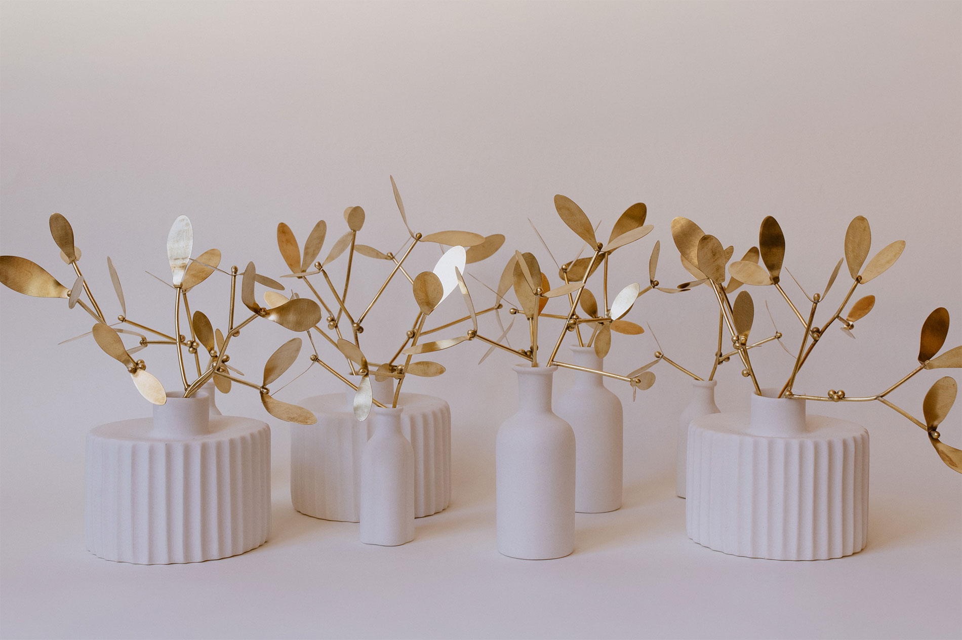 branches dorées gui Les Aubépines fabrication artisanale à Limoges