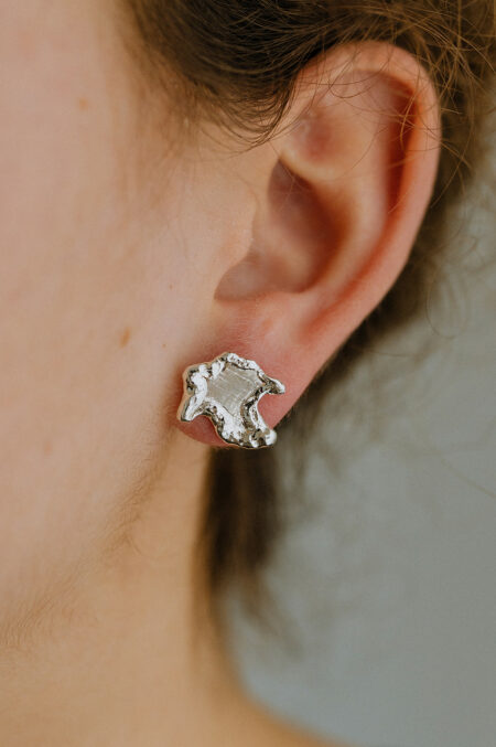 boucles d'oreilles de créateur, bijou pièce unique fabriqué artisanalement à Limoges par Les Aubépines