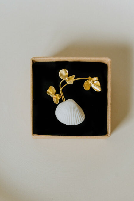 Ecrin décoratif en porcelaine et métal, Les Aubépines, boutique d'artisanat d'art et cadeaux à Limoges