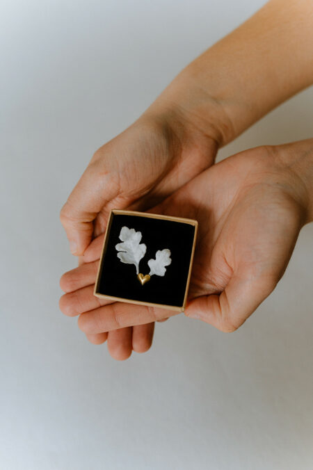 Ecrin décoratif en porcelaine et métal, Les Aubépines, boutique d'artisanat d'art et cadeaux à Limoges